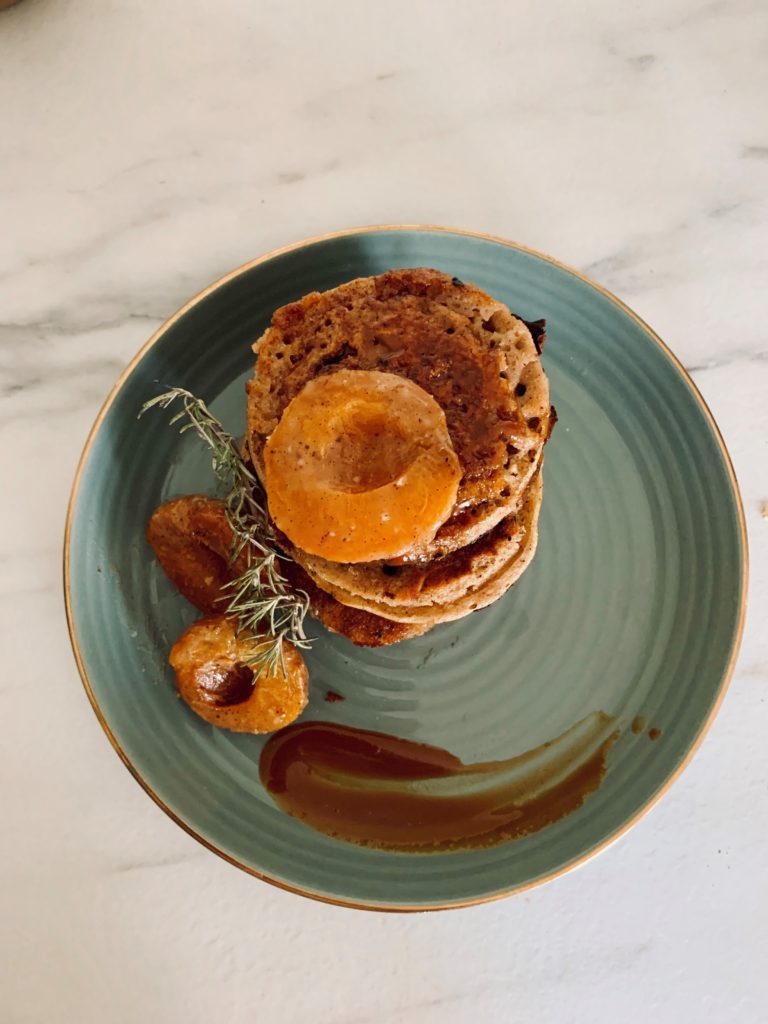Pancake abricot - châtaigne